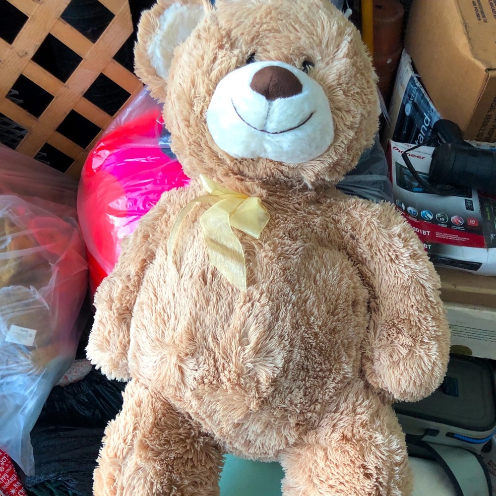 Giant stuffed teddy bear